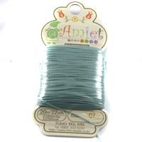 Amiet Polyester Aqua 22yards (20m) .5mm - Beads Gone Wild
