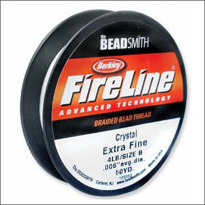 Crystal Fire Line Thread 4lb extra fine 50yds. - Beads Gone Wild
