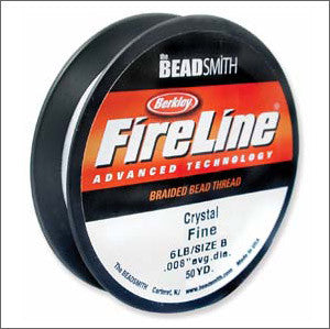 Crystal Fire Line Thread 6lb fine 125yds. - Beads Gone Wild
