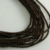 2mm Czech Pearl Dk Sienna 150 pcs - Beads Gone Wild