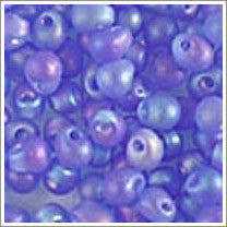 dp-150fr Matte Transparent Sapphire AB 3.4mm 3" Tube Approx. 13 grams - Beads Gone Wild
