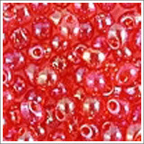 dp-254 Transparent Red AB 3.4mm 3" Tube Approx. 13 grams - Beads Gone Wild
