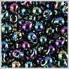 dp-455 Metallic Variegated Blue Iris 3.4mm 3" Tube Approx. 13 grams - Beads Gone Wild