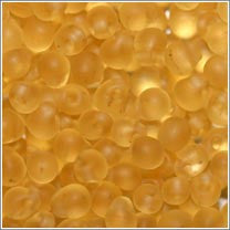 dp-132f Matte Transparent Light Topaz 3.4mm 3" Tube Approx. 13 grams - Beads Gone Wild
