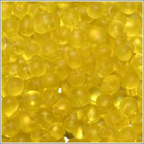 dp-136f Matte Transparent Yellow 3.4mm 3" Tube Approx. 13 grams - Beads Gone Wild
