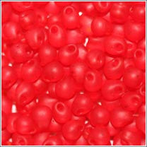 dp-140f Matte Transparent Red Orange 3.4mm 3" Tube Approx. 13 grams - Beads Gone Wild
