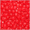 dp-140f Matte Transparent Red Orange 3.4mm 3" Tube Approx. 13 grams - Beads Gone Wild