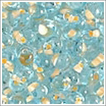 dpf-18 Apricot Lined Aqua 3.4mm 3" Tube Approx. 13 grams - Beads Gone Wild
