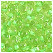 dpf-21 Mint Green Lined Chartreuse 3.4mm 3" Tube Approx. 13 grams - Beads Gone Wild
