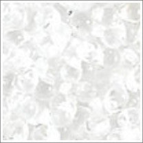 dpf-22 White Lined Crystal 3.4mm 3" Tube Approx. 13 grams - Beads Gone Wild
