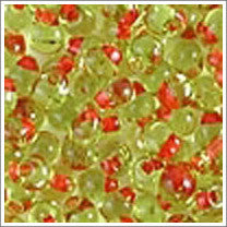 dpf-28 Red Lined Chartreuse 3.4mm 3" Tube Approx. 13 grams - Beads Gone Wild
