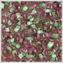 dpf-33 Mint Green Lined Smoky Amethyst 3.4mm 3" Tube Approx. 13 grams - Beads Gone Wild
