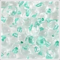 dpf-38 Sparkle Aqua Green Lined Crystal 3.4mm 3" Tube Approx. 13 grams - Beads Gone Wild
