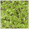 dpf-45 Sparkle Bronze Lined Chartreuse 3.4mm 3" Tube Approx. 13 grams - Beads Gone Wild