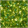 dpf-44 Sparkle Green Lined Chartreuse 3.4mm 3" Tube Approx. 13 grams - Beads Gone Wild