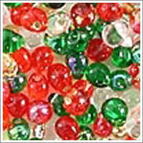 mix-14 Rockin Christmas Mix 3.4mm 3" Tube Approx. 13 grams - Beads Gone Wild
