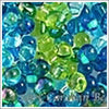 mix-16 Electric Blue Lagoon Mix 3.4mm 3" Tube Approx. 13 grams - Beads Gone Wild