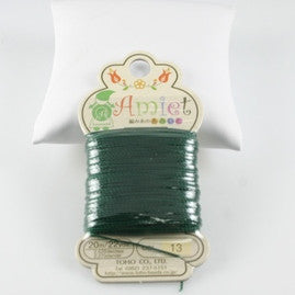 Amiet Polyester Emerald 22yards (20m) .5mm - Beads Gone Wild

