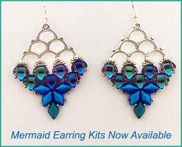 Mermaid Earring Bead Weaving Kit