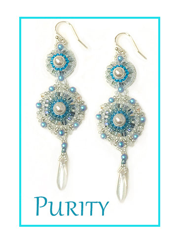 Purity Bead Weaving Earring Kit