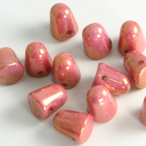 Gumdrops Red Luster 7x10mm 12/pkg - Beads Gone Wild
