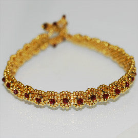 Golden Nepal Bracelet Bead Weaving Kit - Beads Gone Wild
 - 3
