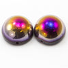 Jet Sliperit Dome Bead 14x8mm 2pcs - Beads Gone Wild