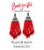 Black, White & Red  Brick Stitch Earrings Kit