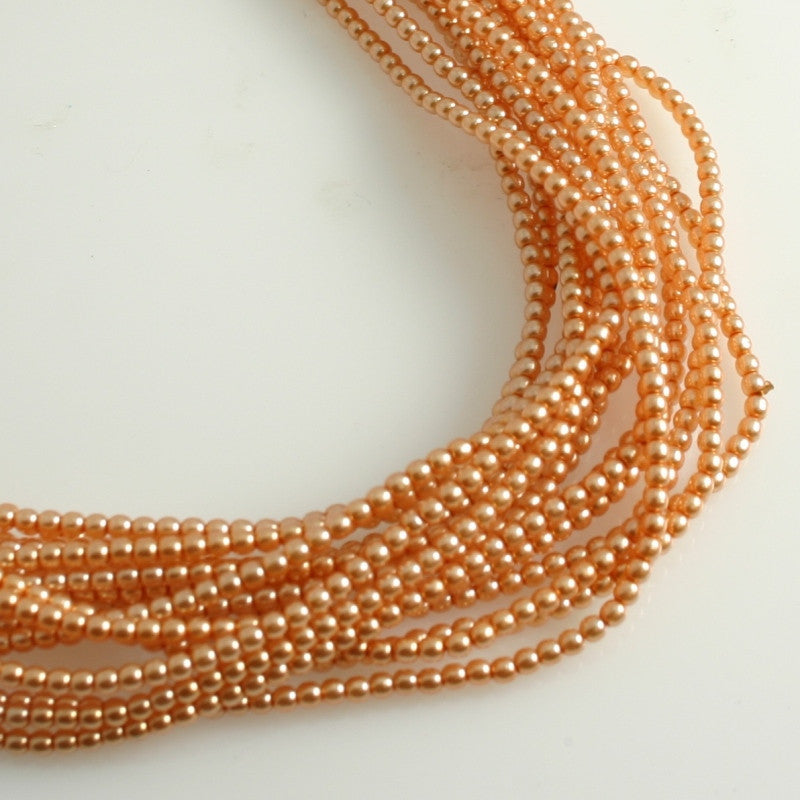 2mm Czech Pearl Navajo White 150 pcs - Beads Gone Wild
