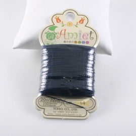 Amiet Polyester Navy Blue 22yards (20m) .5mm - Beads Gone Wild
