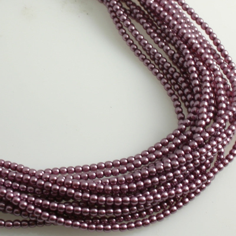 2mm Czech Pearl Orchid 150 pcs - Beads Gone Wild
