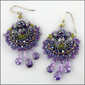 Peacock Earrings Instructions - Beads Gone Wild
