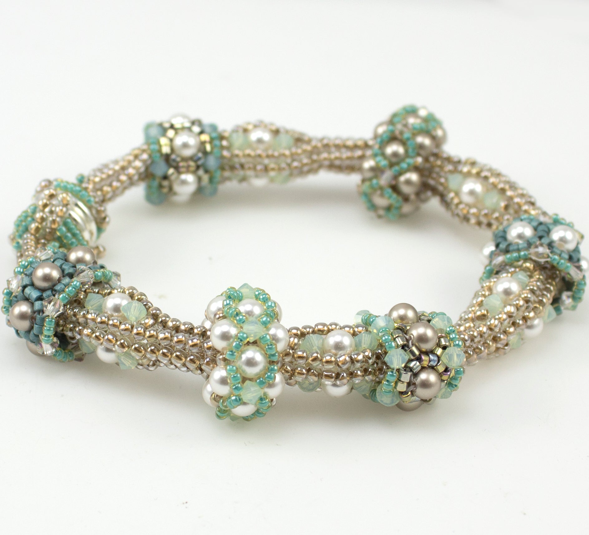Slider Bead Bracelet Bead weaving Instructions Pattern