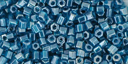 11/o Hex Seed Bead Transparent Luster Teal - Beads Gone Wild
