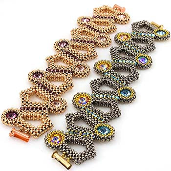 NEW! Right Angle Weave Glass Bead Bracelet Kit (Purple) –