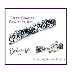 Three Shades Bracelet Bead Weaving Kit